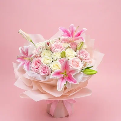 Giant Roses Lily Pink