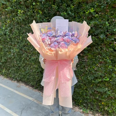 Unicorn Artificial Giant with Butterfly